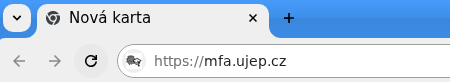 Začněte na stránce https://mfa.ujep.cz